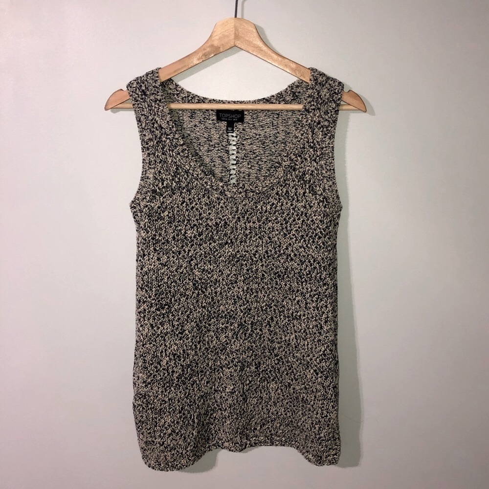 2/$35 — TOPSHOP Sleeveless Knit Sweater